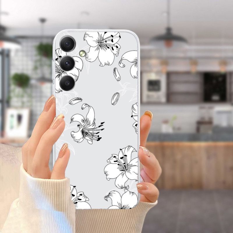 Cover Samsung Galaxy S24 Fe Hvide Blomster