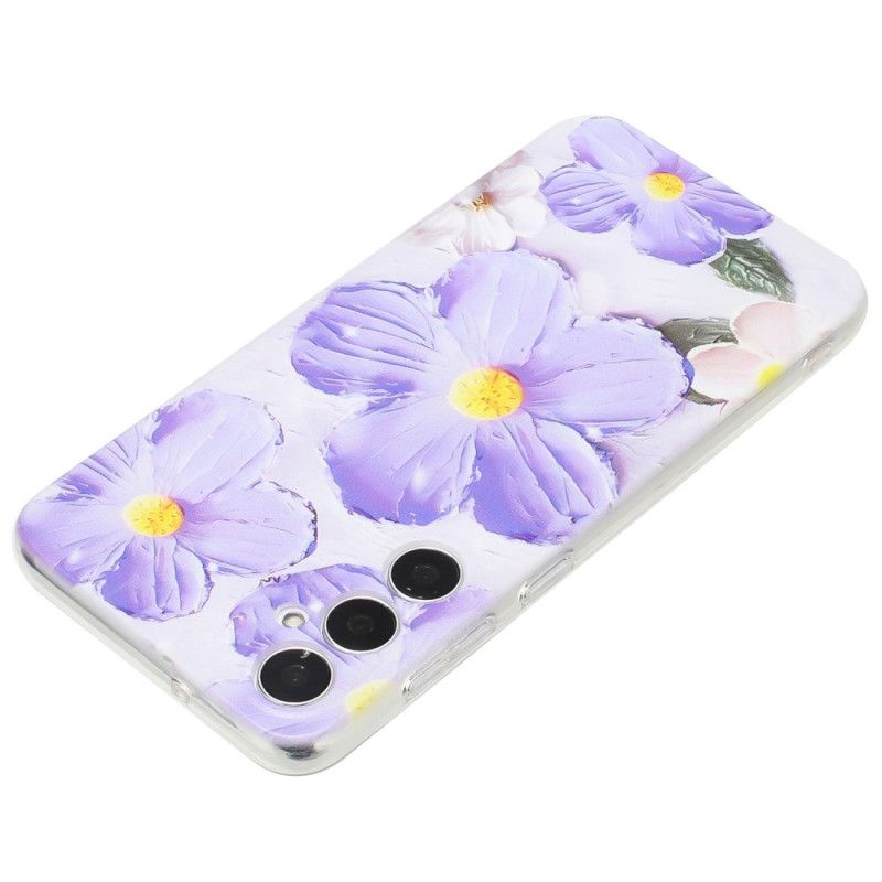 Cover Samsung Galaxy S24 Fe Lilla Blomster