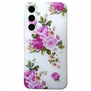 Cover Samsung Galaxy S24 Fe Lyserøde Blomster