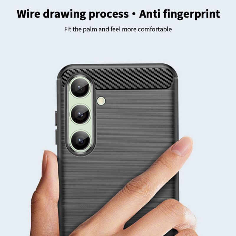 Cover Til Samsung Galaxy S24 Fe Mofi Børstet Kulfiber