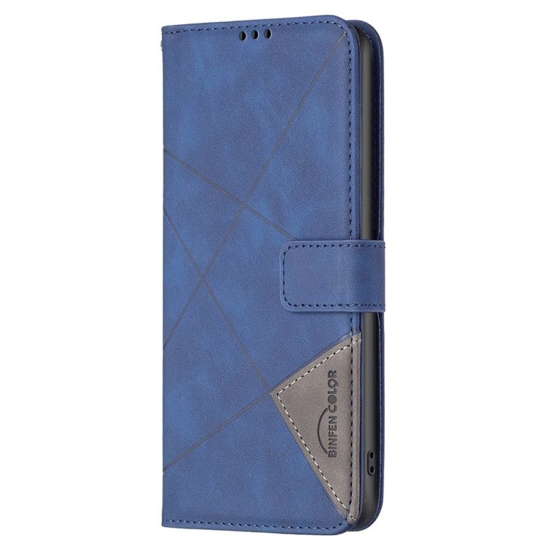 Flip Cover Samsung Galaxy S24 Fe Binfen Farve Geometrisk Mønster