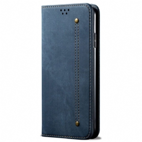 Flip Cover Samsung Galaxy S24 Fe Jeansstof