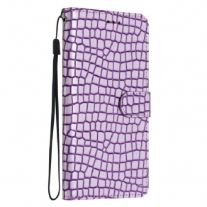 Flip Cover Samsung Galaxy S24 Fe Krokodillestil Med Rem