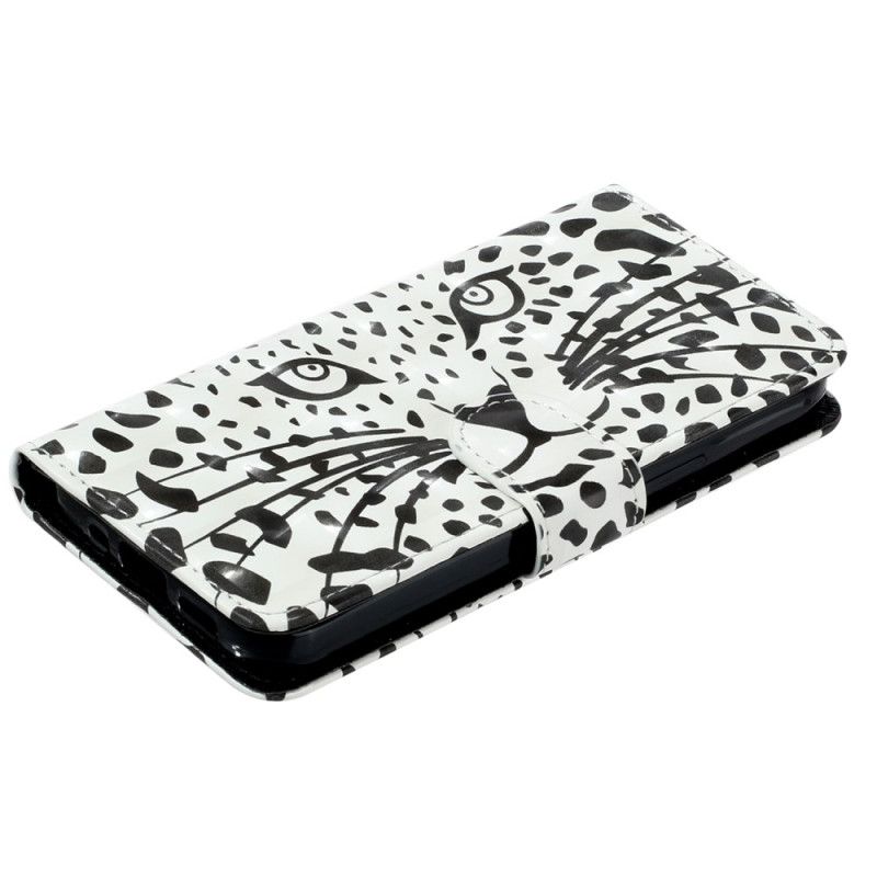 Flip Cover Samsung Galaxy S24 Fe Leopardhoved Med Rem