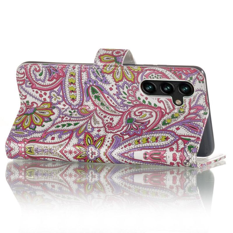 Flip Cover Samsung Galaxy S24 Fe Paisley Mønster