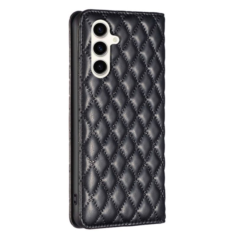 Flip Cover Samsung Galaxy S24 Fe Quiltet Binfen Farve