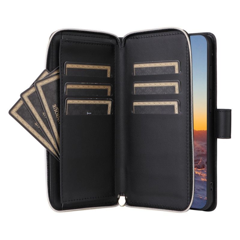 Flip Cover Samsung Galaxy S24 Fe Quiltet Pung Med Skulderrem