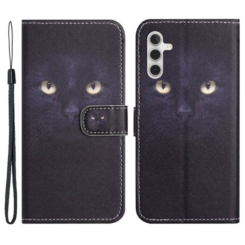 Flip Cover Samsung Galaxy S24 Fe Strappy Cat Eyes