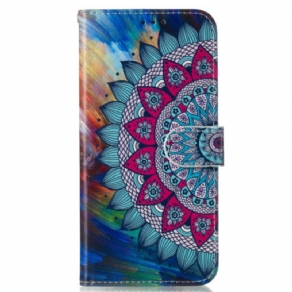 Flip Cover Til Samsung Galaxy S24 Fe Mandala Mønster