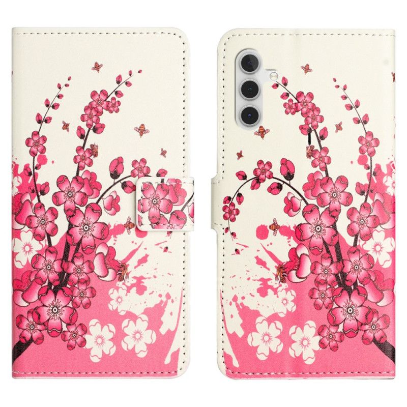 Flip Cover Til Samsung Galaxy S24 Fe Tropiske Blomster