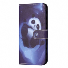 Læder Cover Samsung Galaxy S24 Fe Panda Space