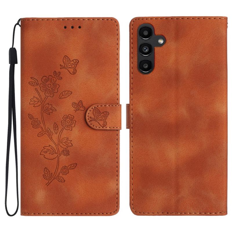 Læder Cover Samsung Galaxy S24 Fe Telefon Etui Fleuretter