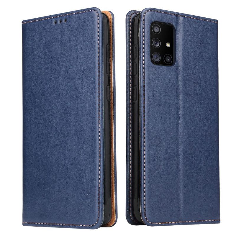 Cover Samsung Galaxy A71 5G Flip Cover Ægte Læder