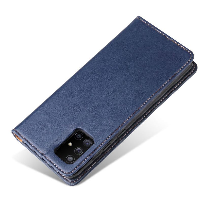 Cover Samsung Galaxy A71 5G Flip Cover Ægte Læder