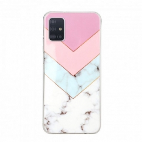 Cover Samsung Galaxy A71 5G Geometri Marmorvariation