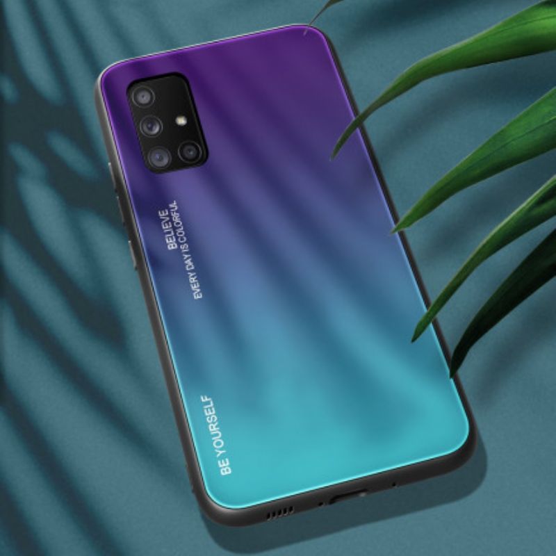 Cover Samsung Galaxy A71 5G Vær Dig Selv Hærdet Glas