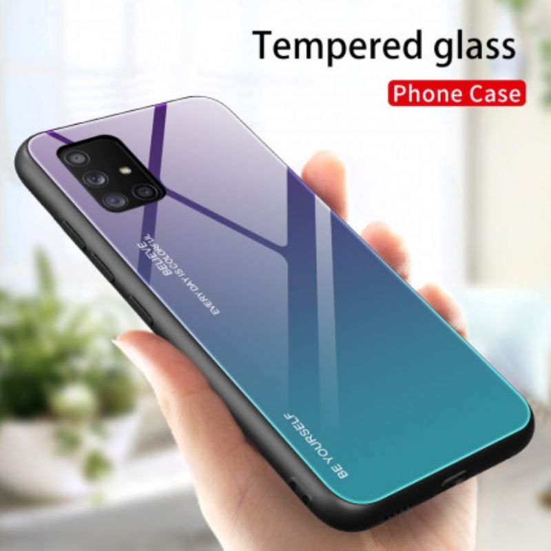 Cover Samsung Galaxy A71 5G Vær Dig Selv Hærdet Glas