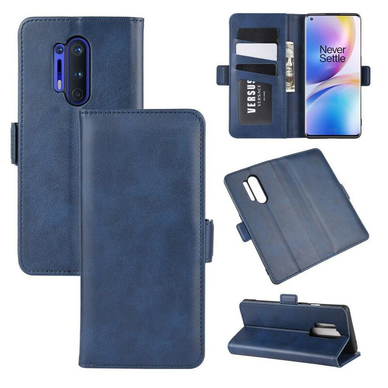 Flip Cover OnePlus 8 Pro Læder Cover Dobbeltklap