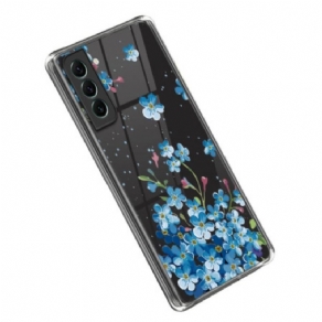 Cover Samsung Galaxy S23 Plus 5G Blå Blomster