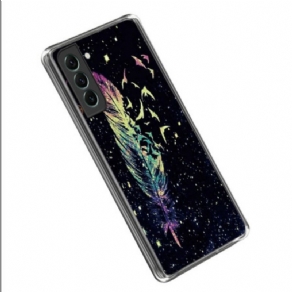 Cover Samsung Galaxy S23 Plus 5G Gennemsigtig Fjer