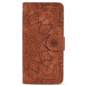 Flip Cover Samsung Galaxy S23 Plus 5G Med Snor Stilfuld Strappy Mandala