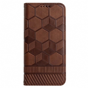 Flip Cover Samsung Galaxy S23 Plus 5G Med Snor Strappy Fodboldstil