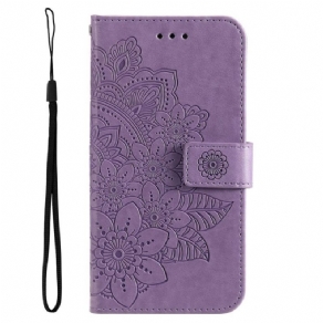 Flip Cover Samsung Galaxy S23 Plus 5G Med Snor Strappy Mandala