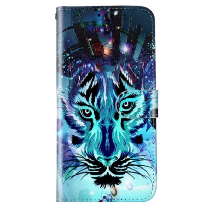 Flip Cover Samsung Galaxy S23 Plus 5G Tigeren Med Snor