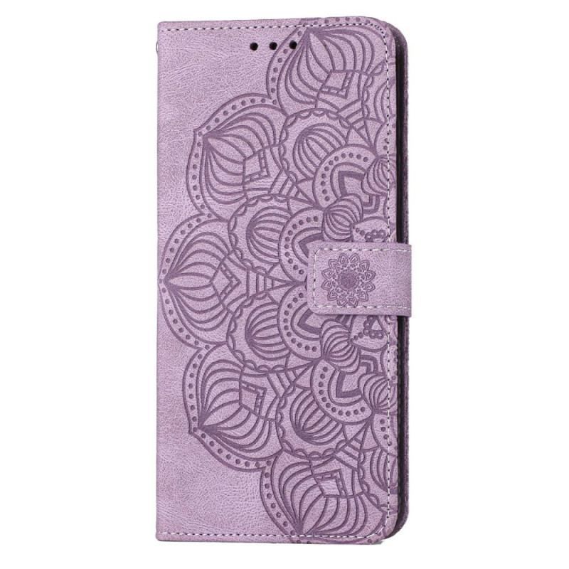 Læder Cover Samsung Galaxy S23 Plus 5G Med Snor Strappy Mandala