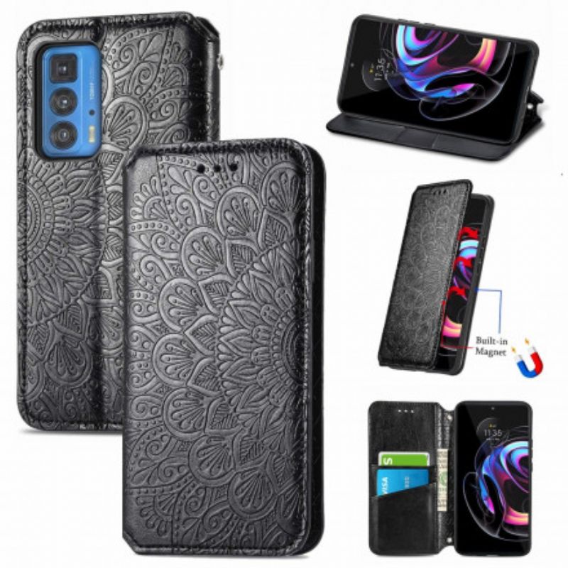 Cover Motorola Edge 20 Pro Flip Cover Mandalas