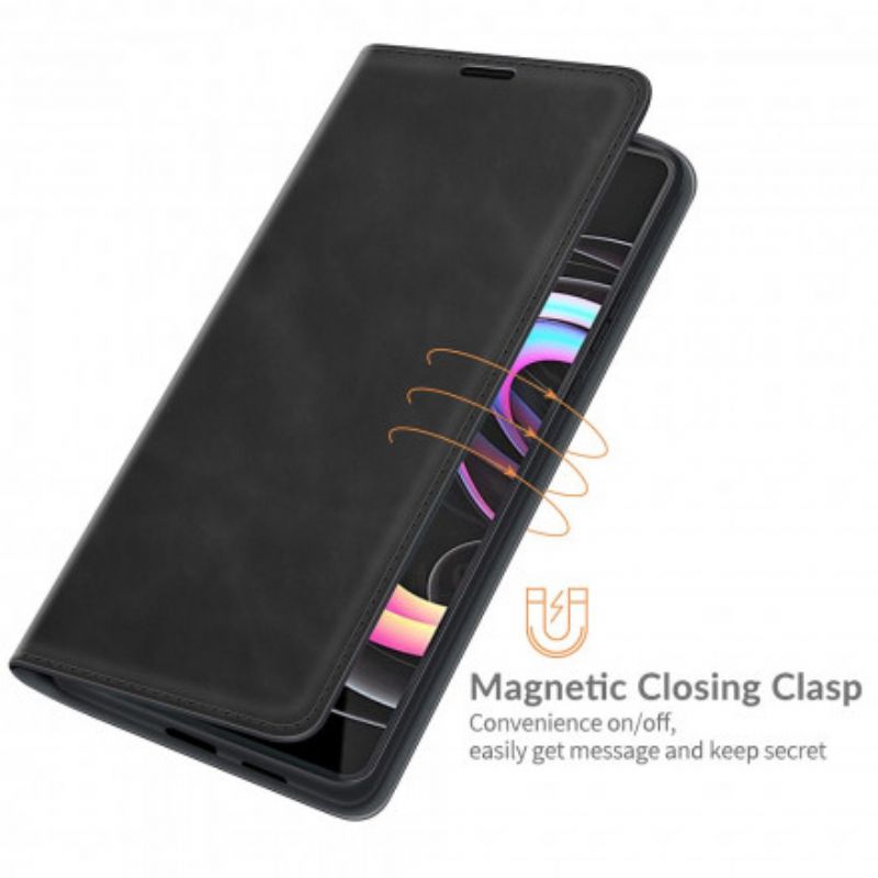 Cover Motorola Edge 20 Pro Flip Cover Skin-touch