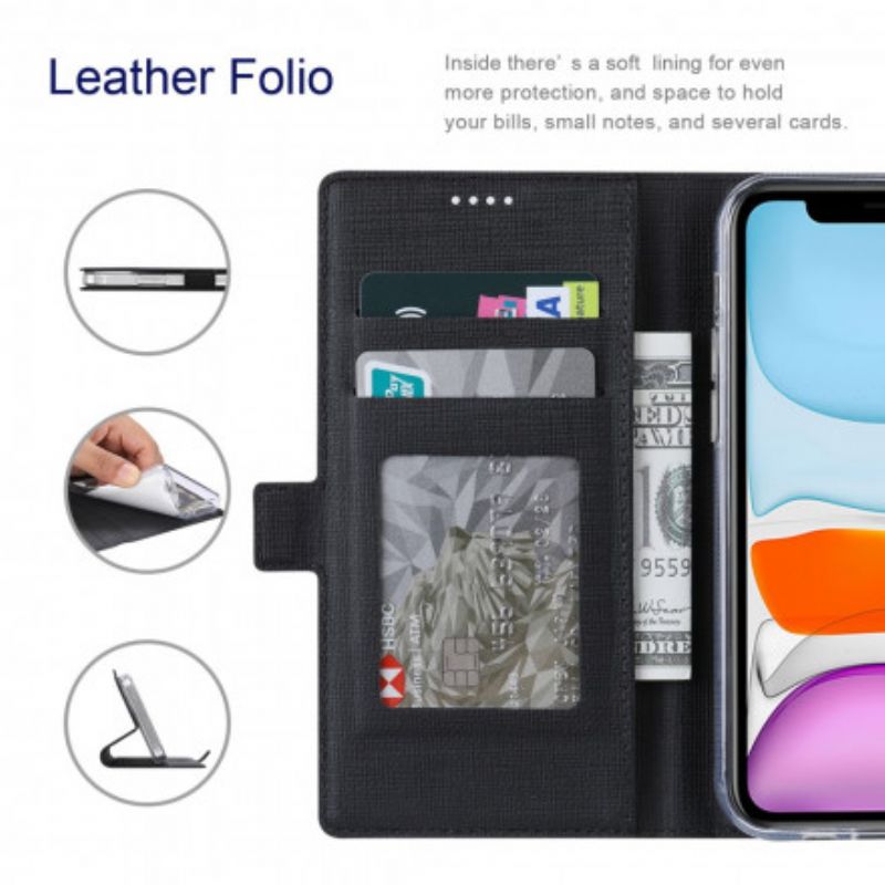 Cover Motorola Edge 20 Pro Flip Cover Tekstureret Vili