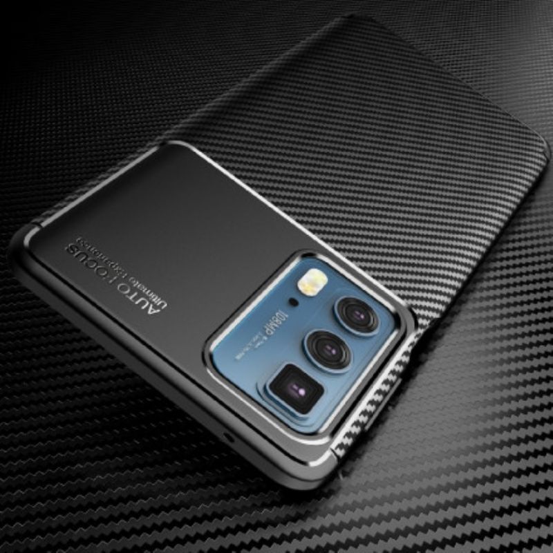 Cover Motorola Edge 20 Pro Kulfibertekstur Fleksibel