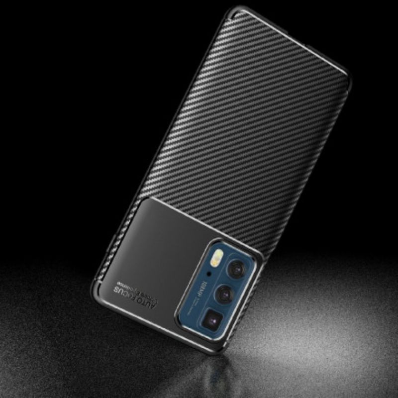 Cover Motorola Edge 20 Pro Kulfibertekstur Fleksibel