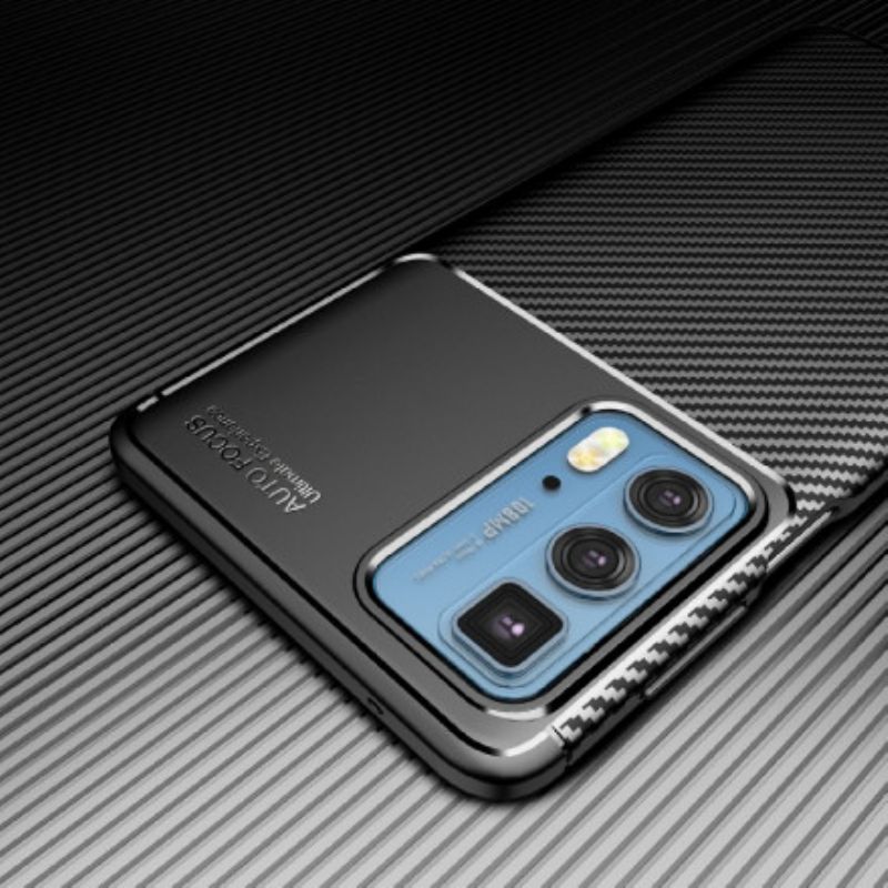 Cover Motorola Edge 20 Pro Kulfibertekstur Fleksibel