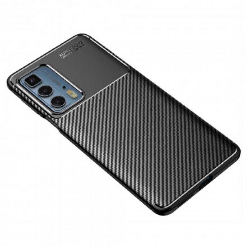 Cover Motorola Edge 20 Pro Kulfibertekstur Fleksibel