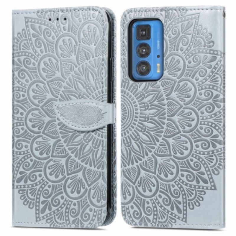 Flip Cover Motorola Edge 20 Pro Fjer Mandala