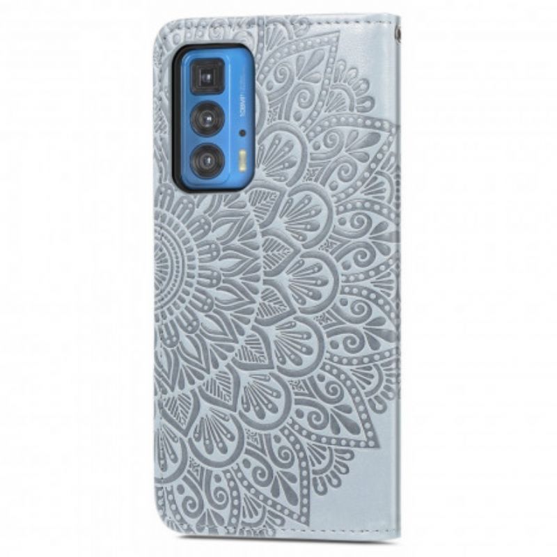 Flip Cover Motorola Edge 20 Pro Fjer Mandala