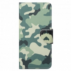 Flip Cover Motorola Edge 20 Pro Militær Camouflage