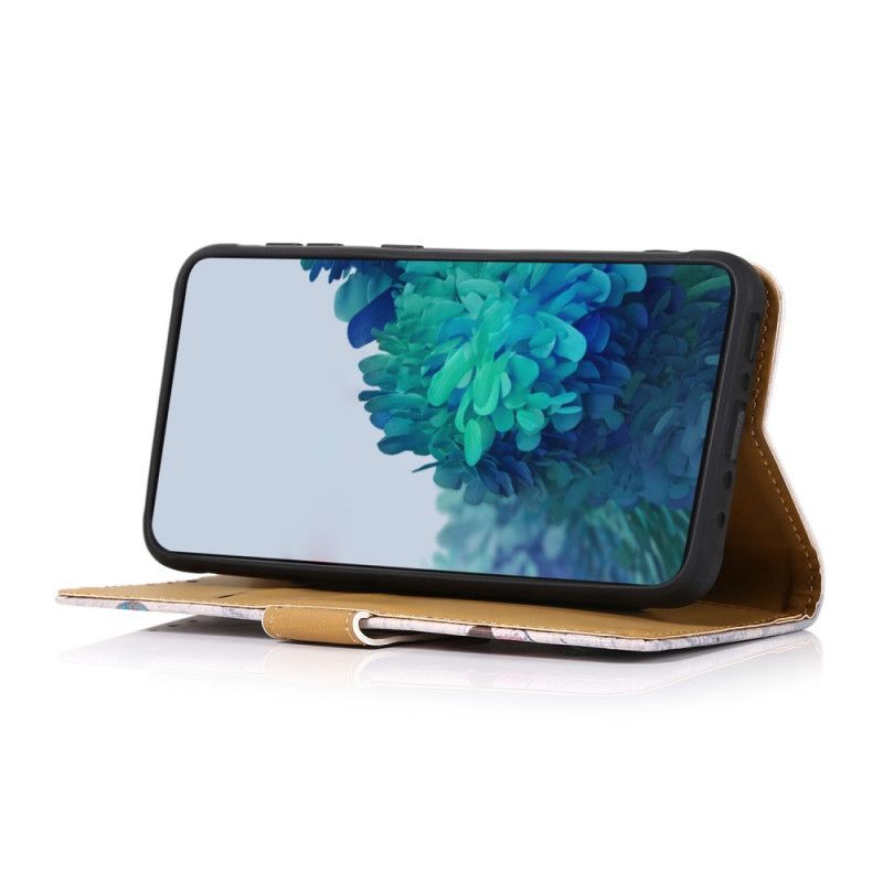 Flip Cover Moto G71 5G Blomstrende Træ