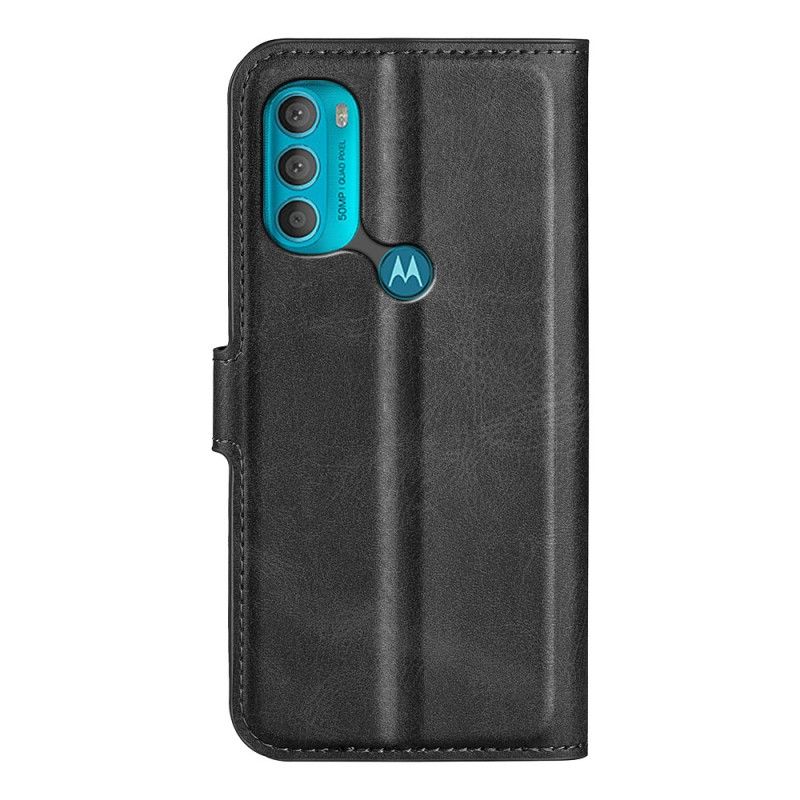 Flip Cover Moto G71 5G Ekstrem Slank Lædereffekt