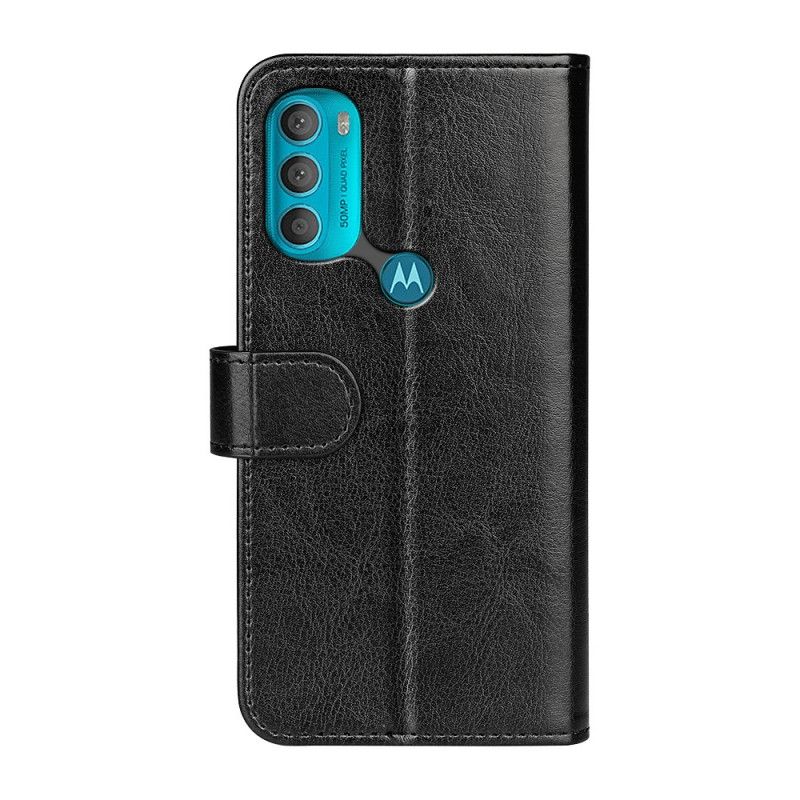 Flip Cover Moto G71 5G Lædereffekt