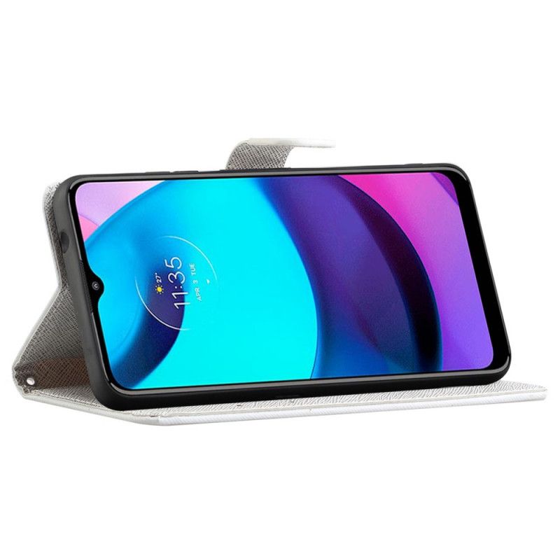 Flip Cover Moto G71 5G Med Snor Thong Cat Levering