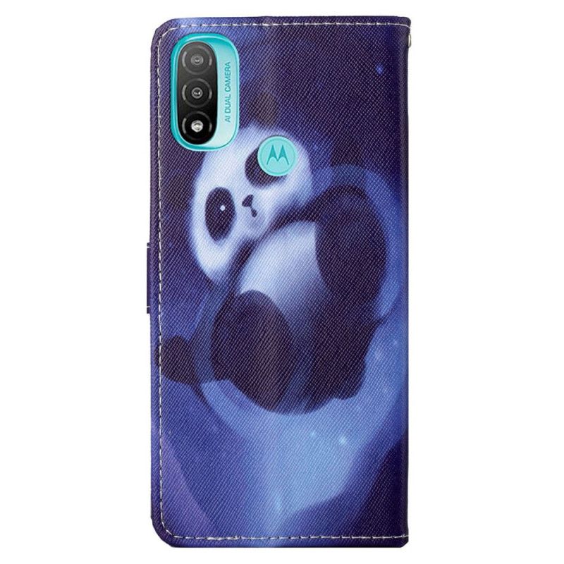 Flip Cover Moto G71 5G Med Snor Thong Space Panda