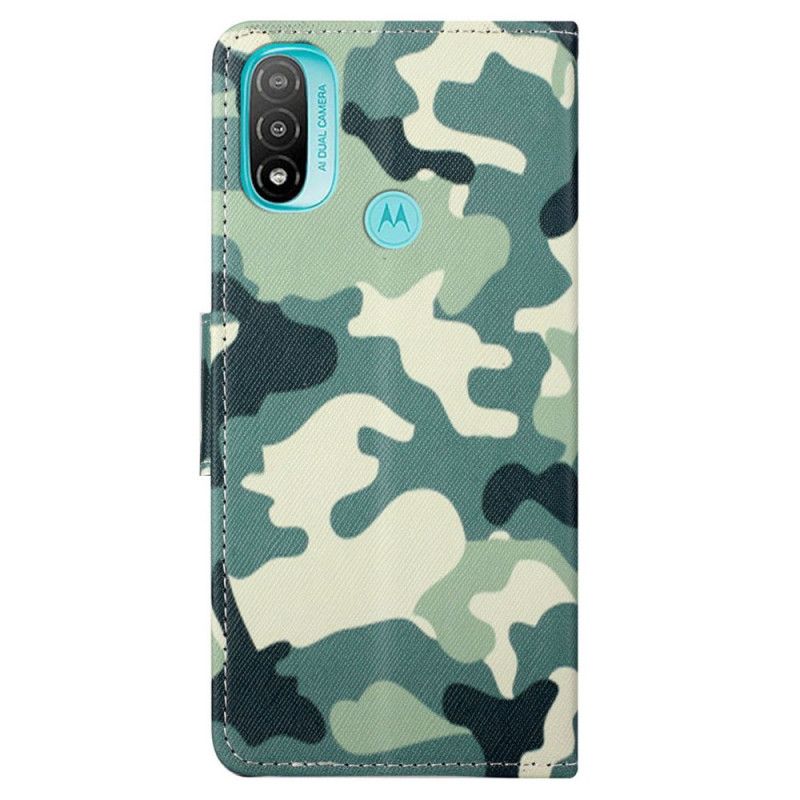 Flip Cover Moto G71 5G Militær Camouflage