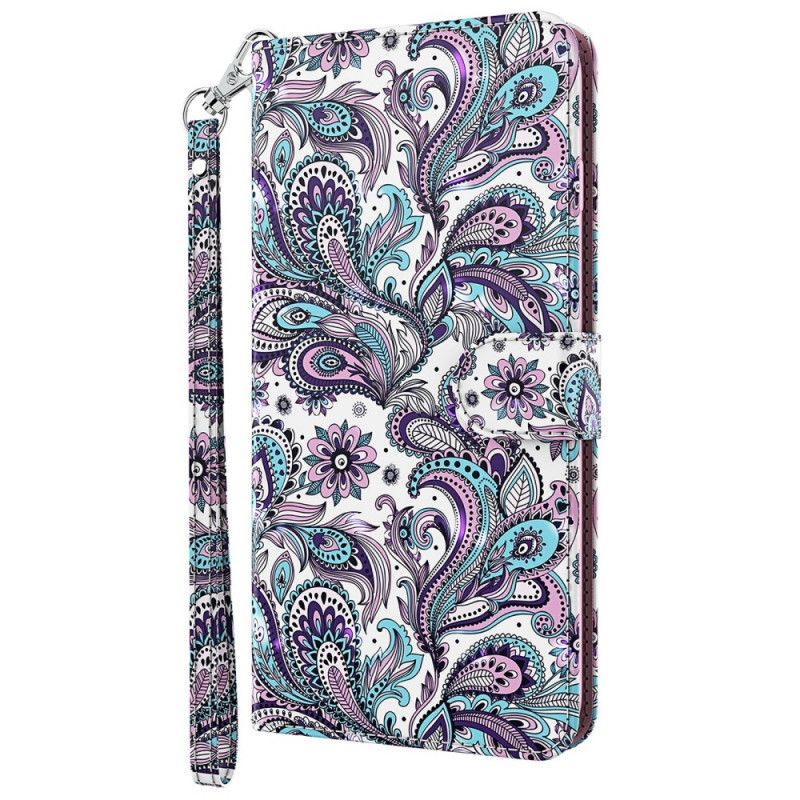 Flip Cover Moto G71 5G Paisley Mønster