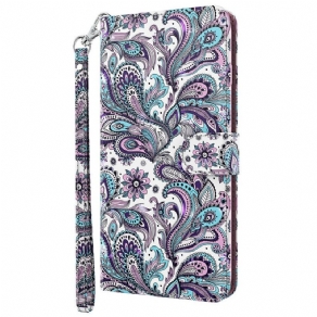 Flip Cover Moto G71 5G Paisley Mønster