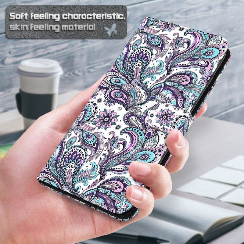 Flip Cover Moto G71 5G Paisley Mønster