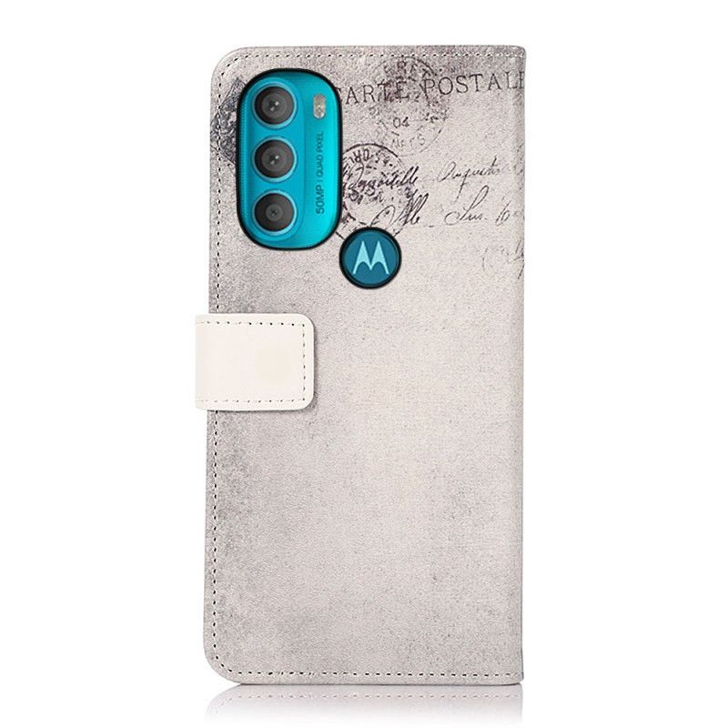 Flip Cover Moto G71 5G Rejsende Kat