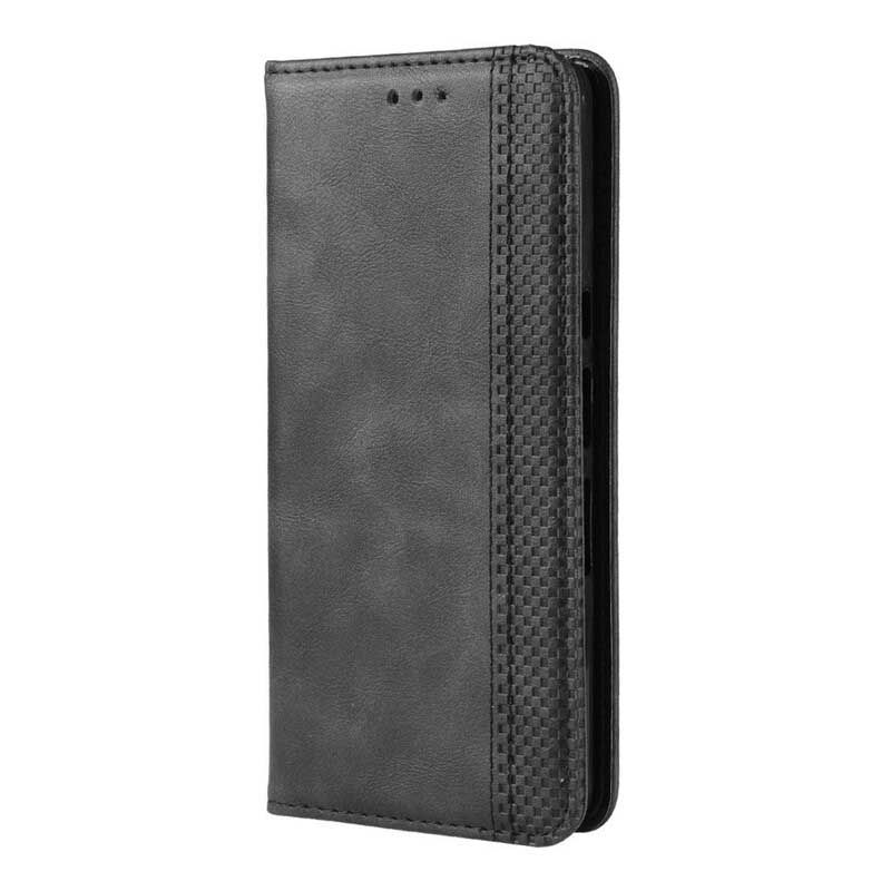 Cover Sony Xperia L3 Flip Cover Vintage Design Læderstil